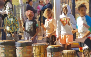Kids keeping to the beat in mimili